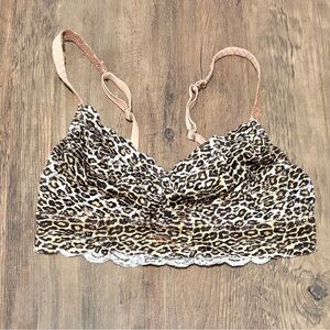 Cosabella Leopard Print Bralette L Made in Italy